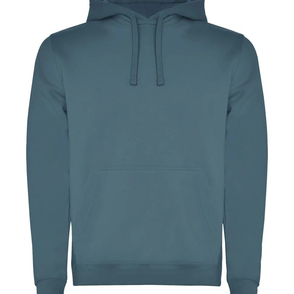 Roly SU1067 - URBAN Sweat-shirt bicolore avec capuche doublée et cordon de serrage contrasté