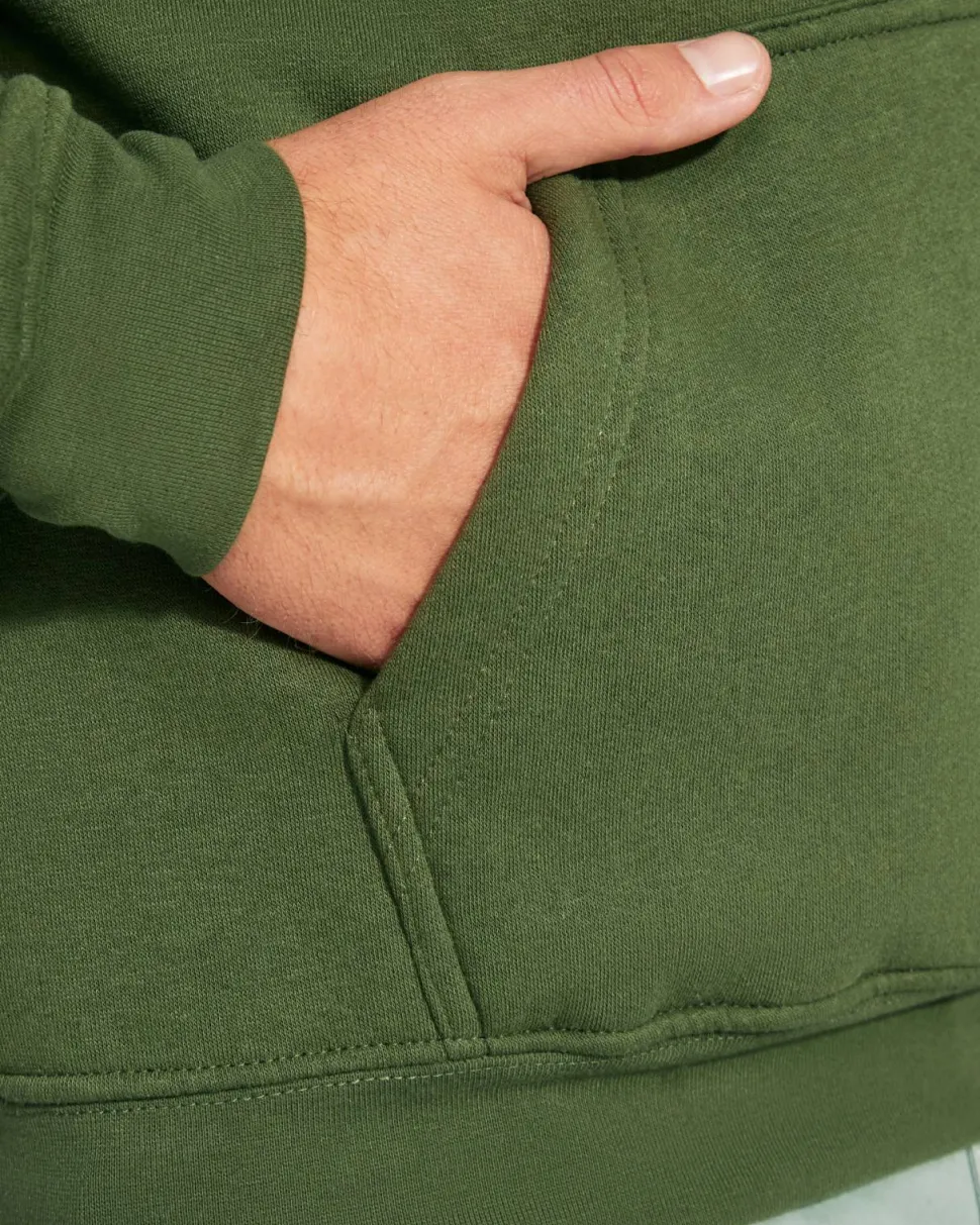 Roly SU1067 - URBAN Sweat-shirt bicolore avec capuche doublée et cordon de serrage contrasté