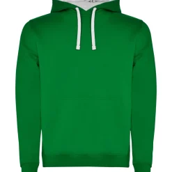 Roly SU1067 - URBAN Sweat-shirt bicolore avec capuche doublée et cordon de serrage contrasté