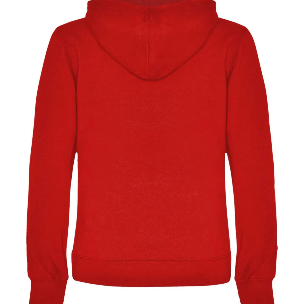 Roly SU1068 - URBAN WOMAN Sweat-shirt coupe près de corps féminin avec capuche doublé à contraste et au ton du cordon de serrage et poche kangourou