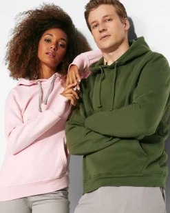 Roly SU1068 - URBAN WOMAN Sweat-shirt coupe près de corps féminin avec capuche doublé à contraste et au ton du cordon de serrage et poche kangourou