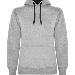 Roly SU1068 - URBAN WOMAN Sweat-shirt coupe près de corps féminin avec capuche doublé à contraste et au ton du cordon de serrage et poche kangourou