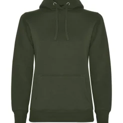 Roly SU1068 - URBAN WOMAN Sweat-shirt coupe près de corps féminin avec capuche doublé à contraste et au ton du cordon de serrage et poche kangourou