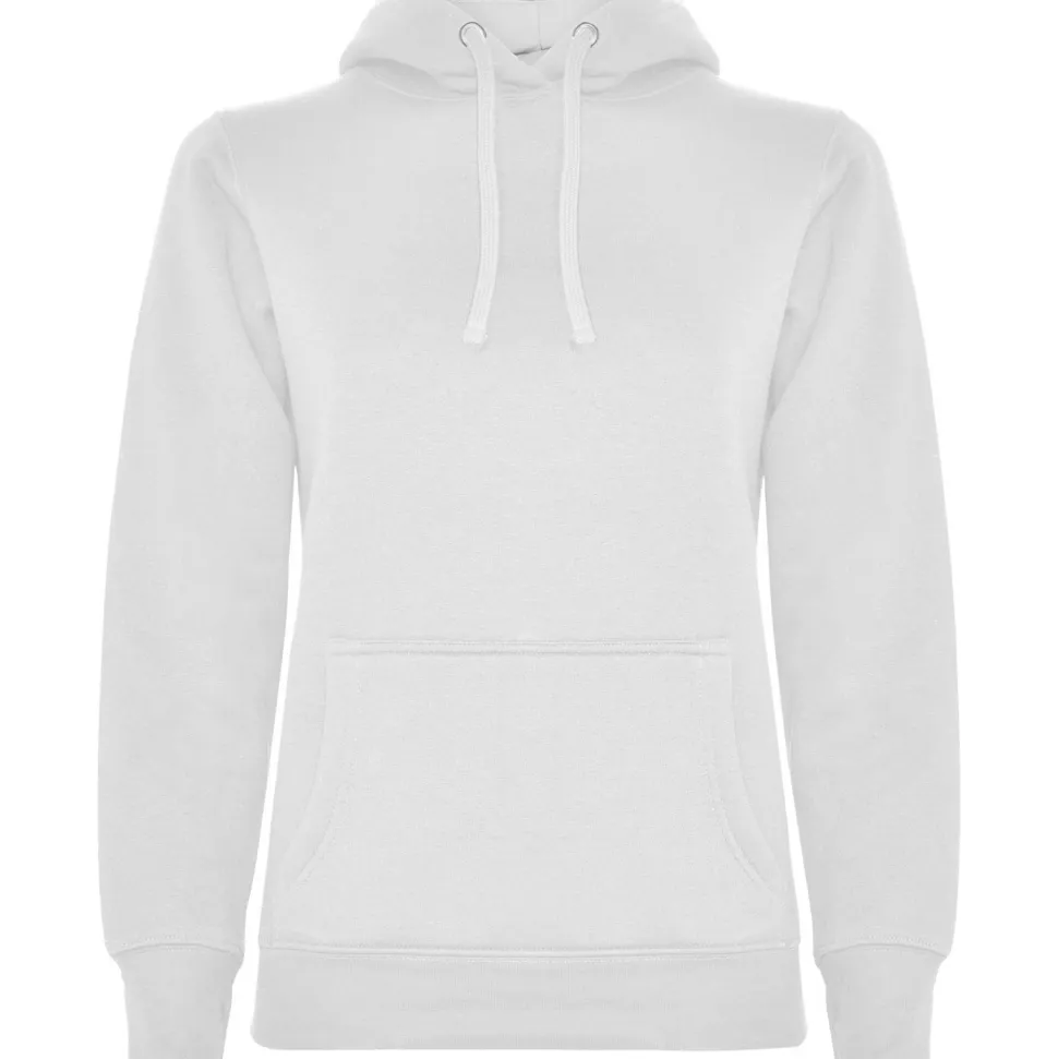 Roly SU1068 - URBAN WOMAN Sweat-shirt coupe près de corps féminin avec capuche doublé à contraste et au ton du cordon de serrage et poche kangourou