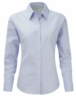 Russell Collection J932F - Chemise Oxford Manches longues femme