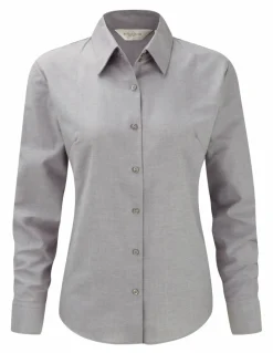 Russell Collection J932F - Chemise Oxford Manches longues femme