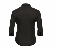 Russell Collection J946F - Chemise ajustée manches ¾ facile d’entretien pour femme