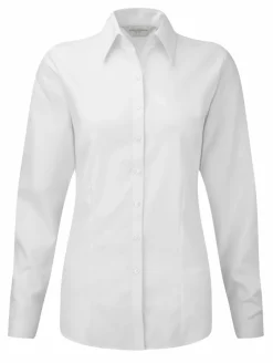 Russell Collection J962F - Chemise femme manches longues à chevrons
