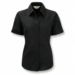 Russell Collection J933F - Chemise Oxford manches courtes facile d'entretien pour femme