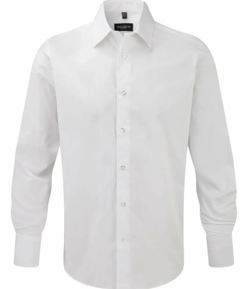 Russell Collection J946M - Chemise ajustée manches longues facile d’entretien