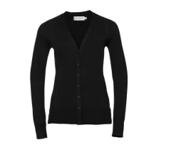 Russell Collection JZ715 - Cardigan Femme Col V Coton