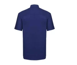 Russell Collection JZ933 - Chemise Manche Courte Homme Oxford Coton