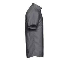 Russell Collection JZ933 - Chemise Manche Courte Homme Oxford Coton