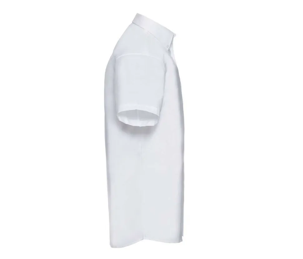 Russell Collection JZ933 - Chemise Manche Courte Homme Oxford Coton
