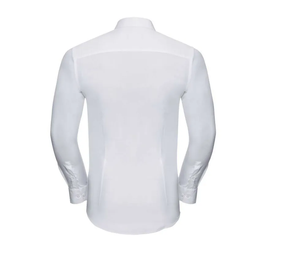 Russell Collection JZ960 - Chemise Homme Ajustée en Lycra® et Coton Confort
