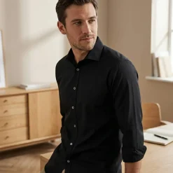 Russell Collection JZ960 - Chemise Homme Ajustée en Lycra® et Coton Confort