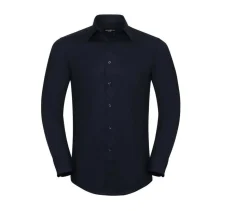 Russell Collection JZ922 - Chemise Oxford Cintrée Homme Col Italien