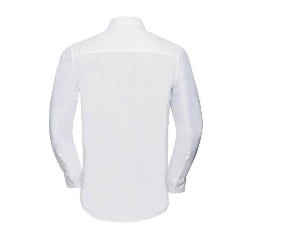 Russell Collection JZ922 - Chemise Oxford Cintrée Homme Col Italien