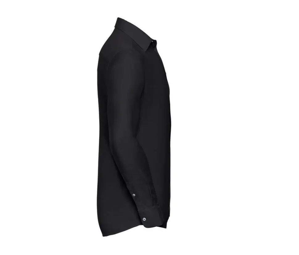 Russell Collection JZ922 - Chemise Oxford Cintrée Homme Col Italien