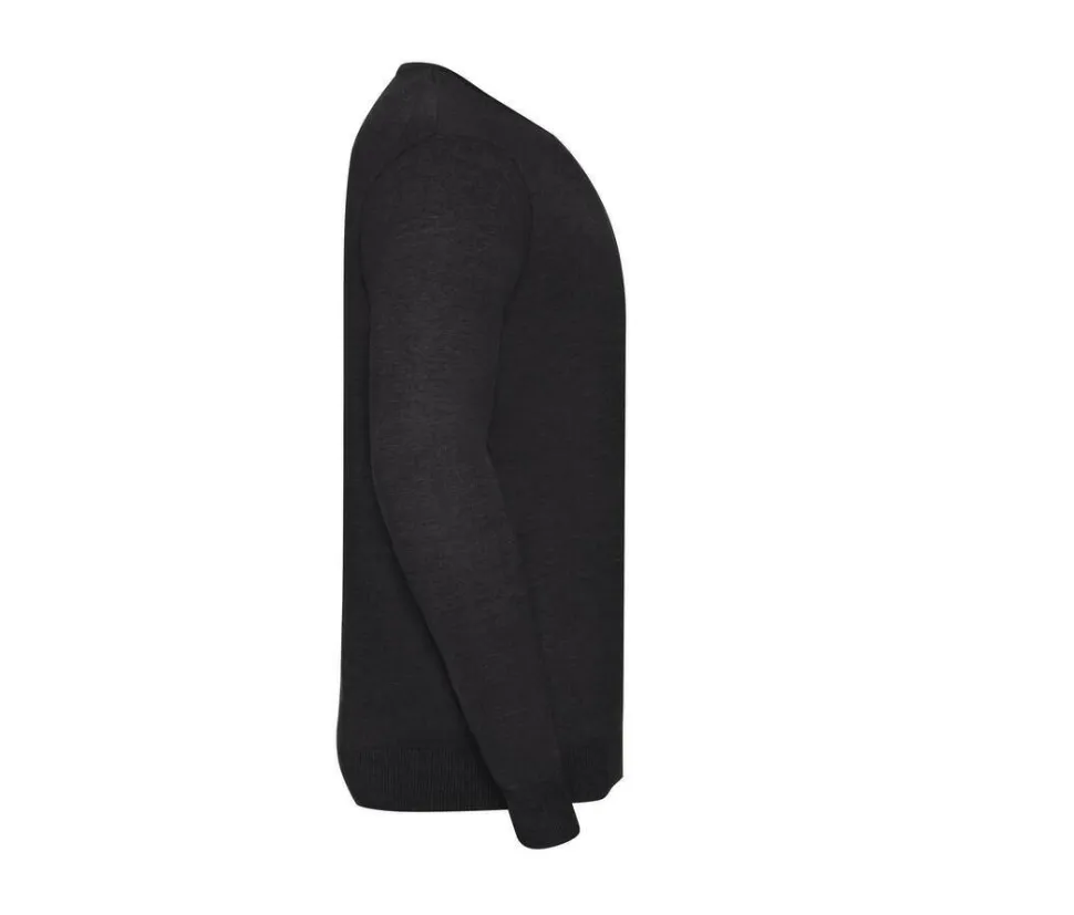 Russell Collection JZ710 - Pull Col V Homme Coton
