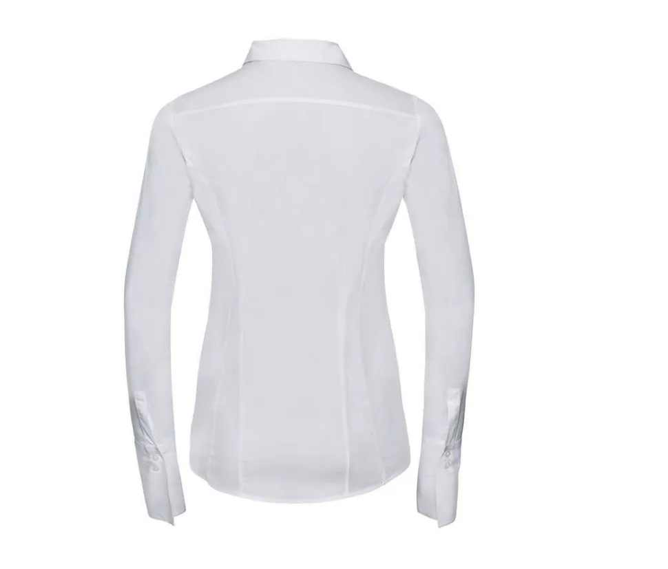 Russell Collection JZ60F - Chemise Femme Lycra Stretch Coton