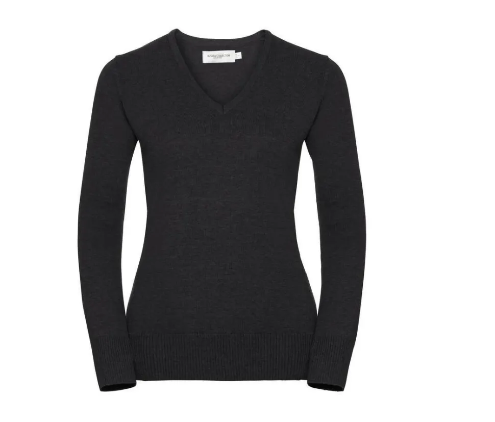 Russell Collection JZ10F - Sweat-Shirt Femme Col V