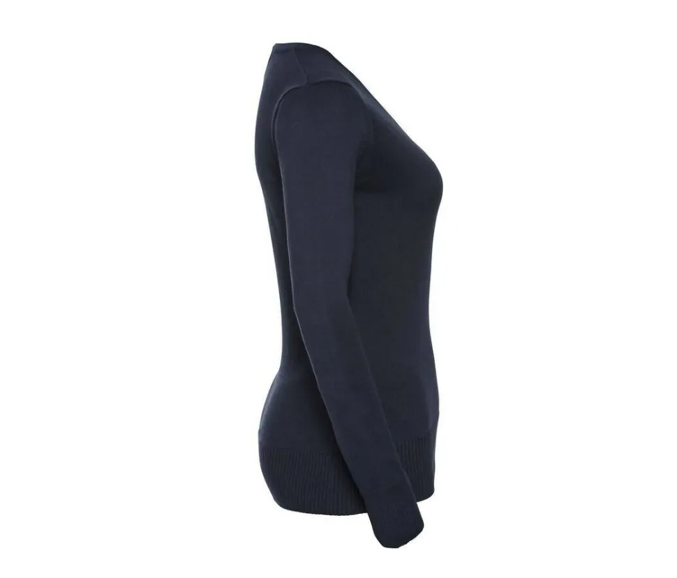 Russell Collection JZ10F - Sweat-Shirt Femme Col V