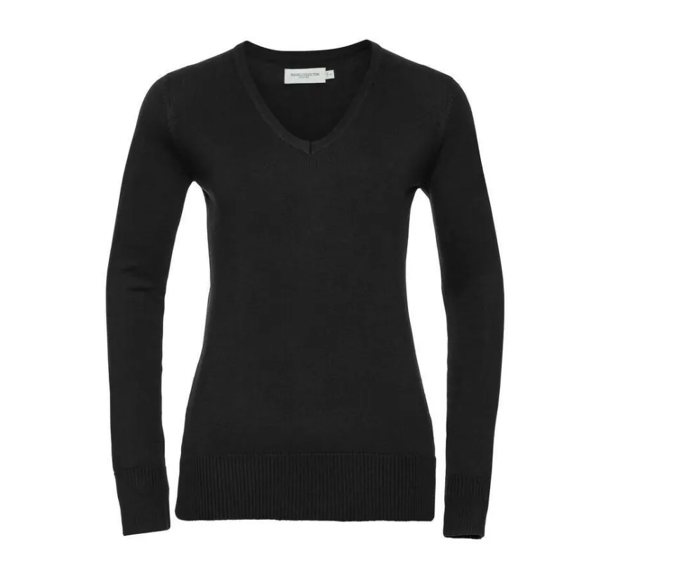 Russell Collection JZ10F - Sweat-Shirt Femme Col V