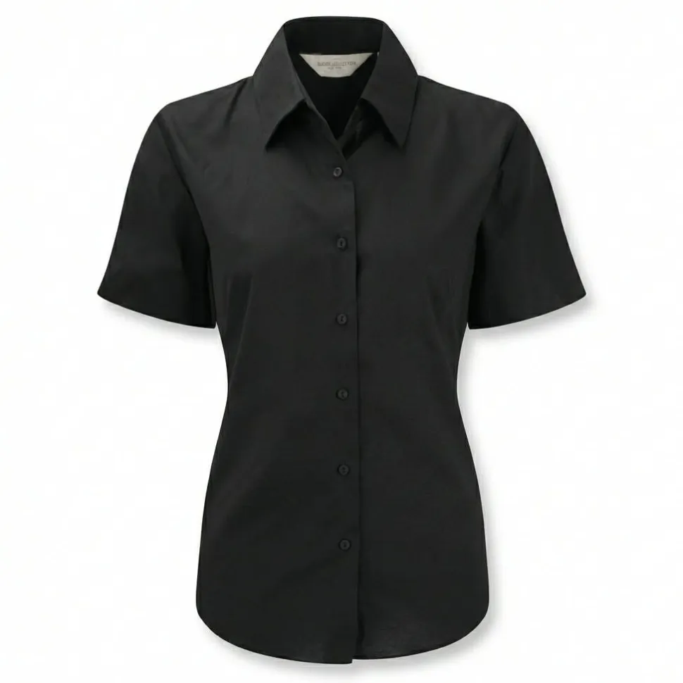 Russell Collection RU933F - Chemise Oxford Femme Manches Courtes