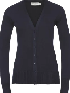 Russell Collection RU715F - Cardigan Moderne en Coton Mélangé