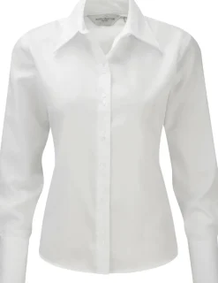 Russell Collection RU956F - Chemise Manches Longues Sans Repassage Pour Femme