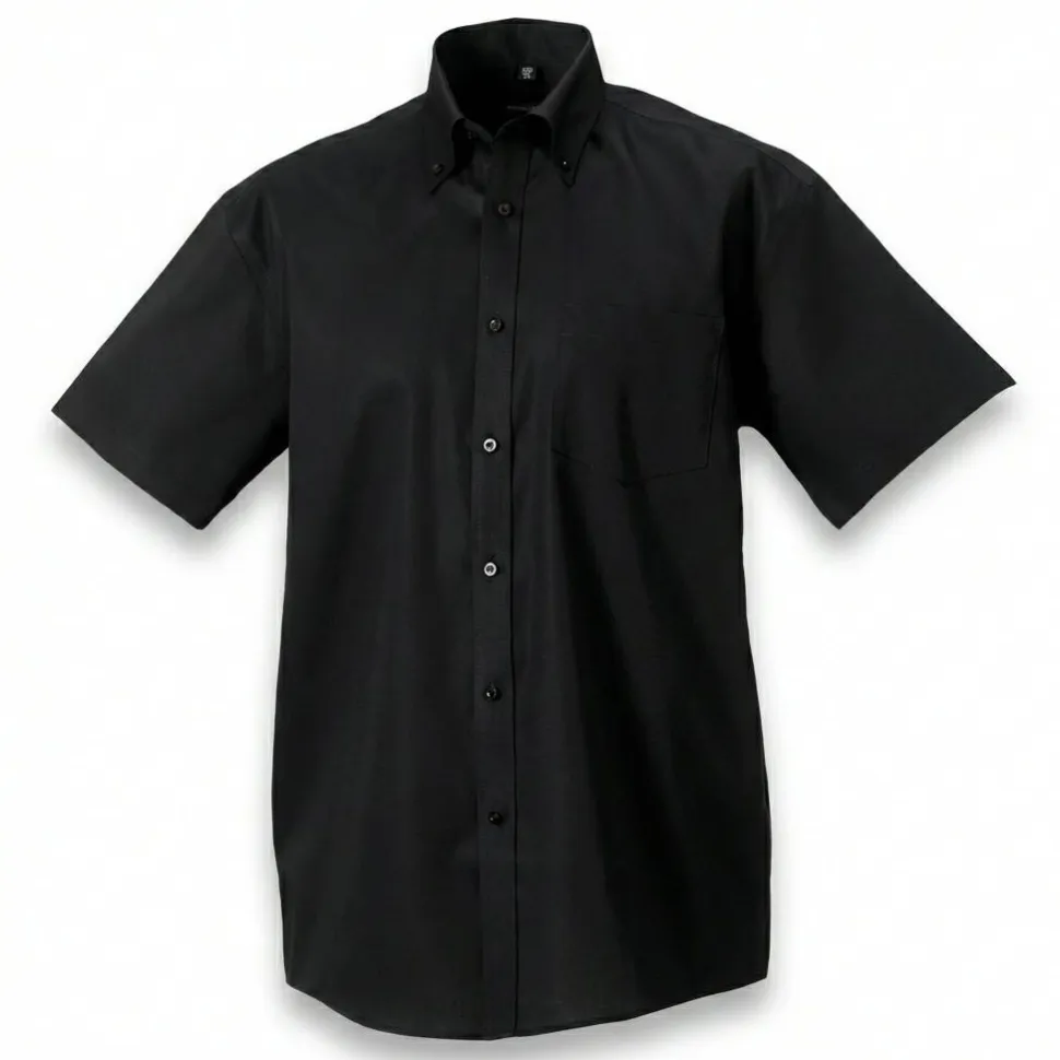 Russell Collection RU957M - Chemise Manches Courtes Sans Repassage Pour Homme