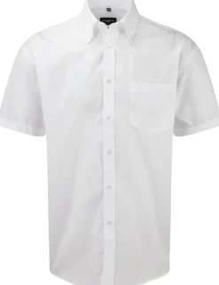 Russell Collection RU957M - Chemise Manches Courtes Sans Repassage Pour Homme