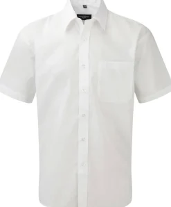 Russell Collection RU935M - Chemise En Popeline Homme Manches Courtes