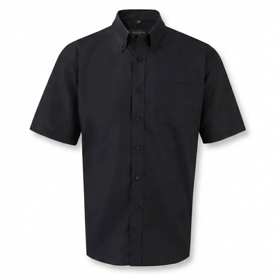 Russell Collection RU933M - Chemise Oxford Homme Manches Courtes
