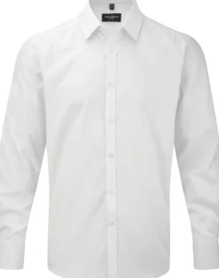 Russell Collection RU962M - Chemise Homme Manche Longues À Chevrons