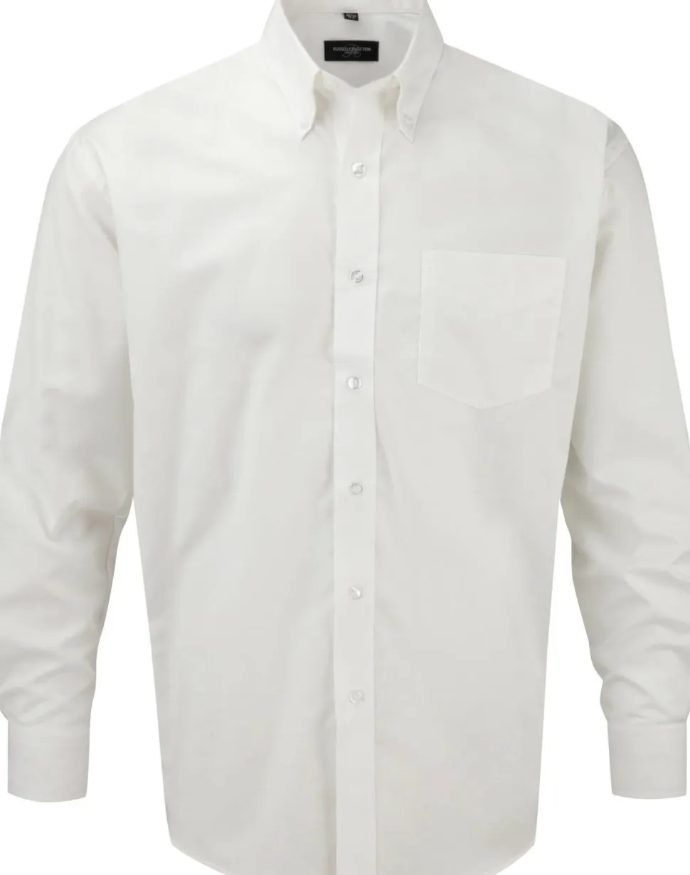 Russell Collection RU932M - Chemise Oxford Homme Manches Longues