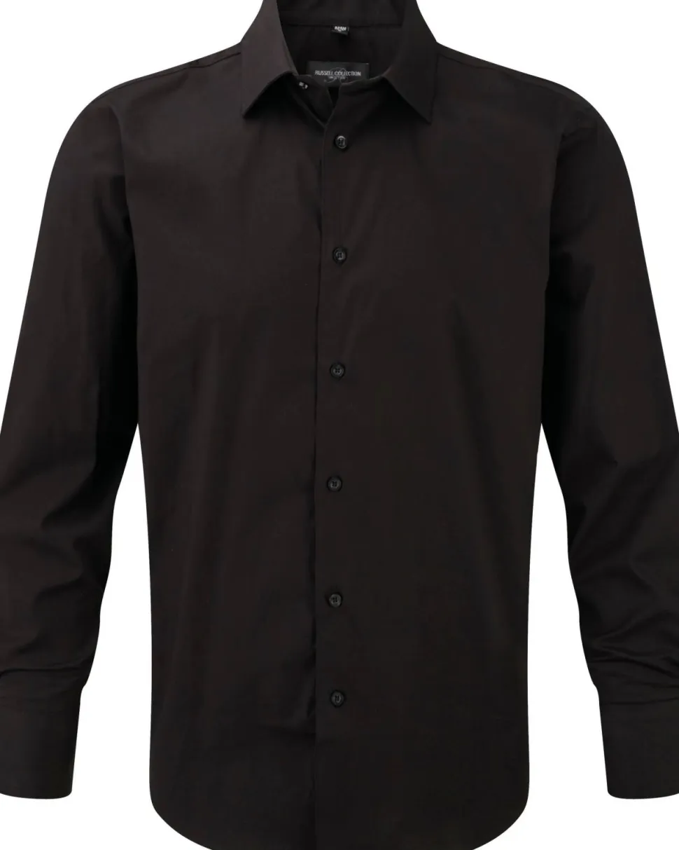 Russell Collection RU946M - Fitted Shirt - Chemise Ajustée Manches Longues