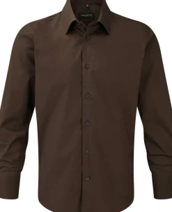 Russell Collection RU946M - Fitted Shirt - Chemise Ajustée Manches Longues