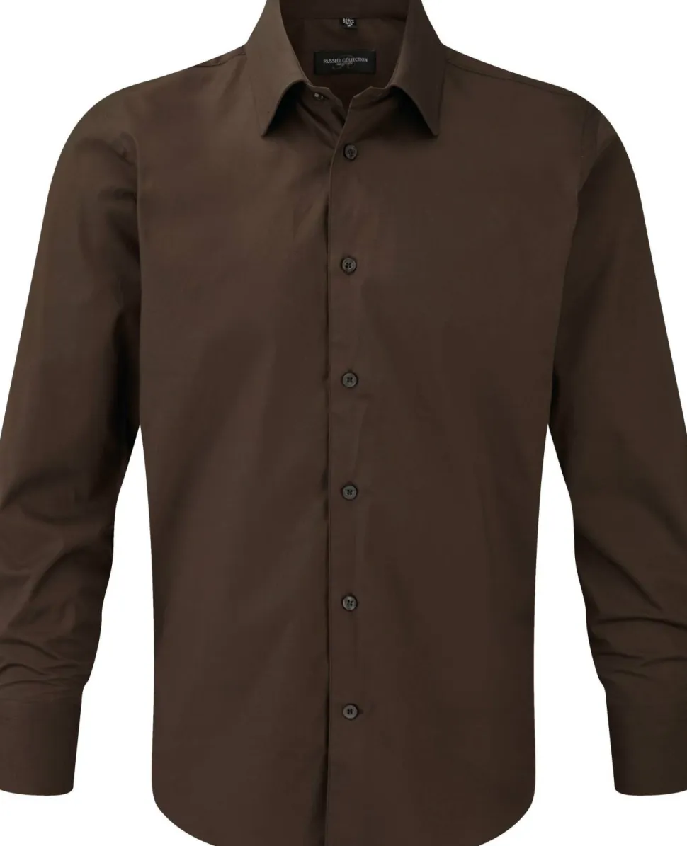Russell Collection RU946M - Fitted Shirt - Chemise Ajustée Manches Longues