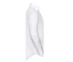 RUSSELL COLLECTION RU964M - MEN'S LONG SLEEVE TAILORED CONTRAST HERRINGBONE SHIRT