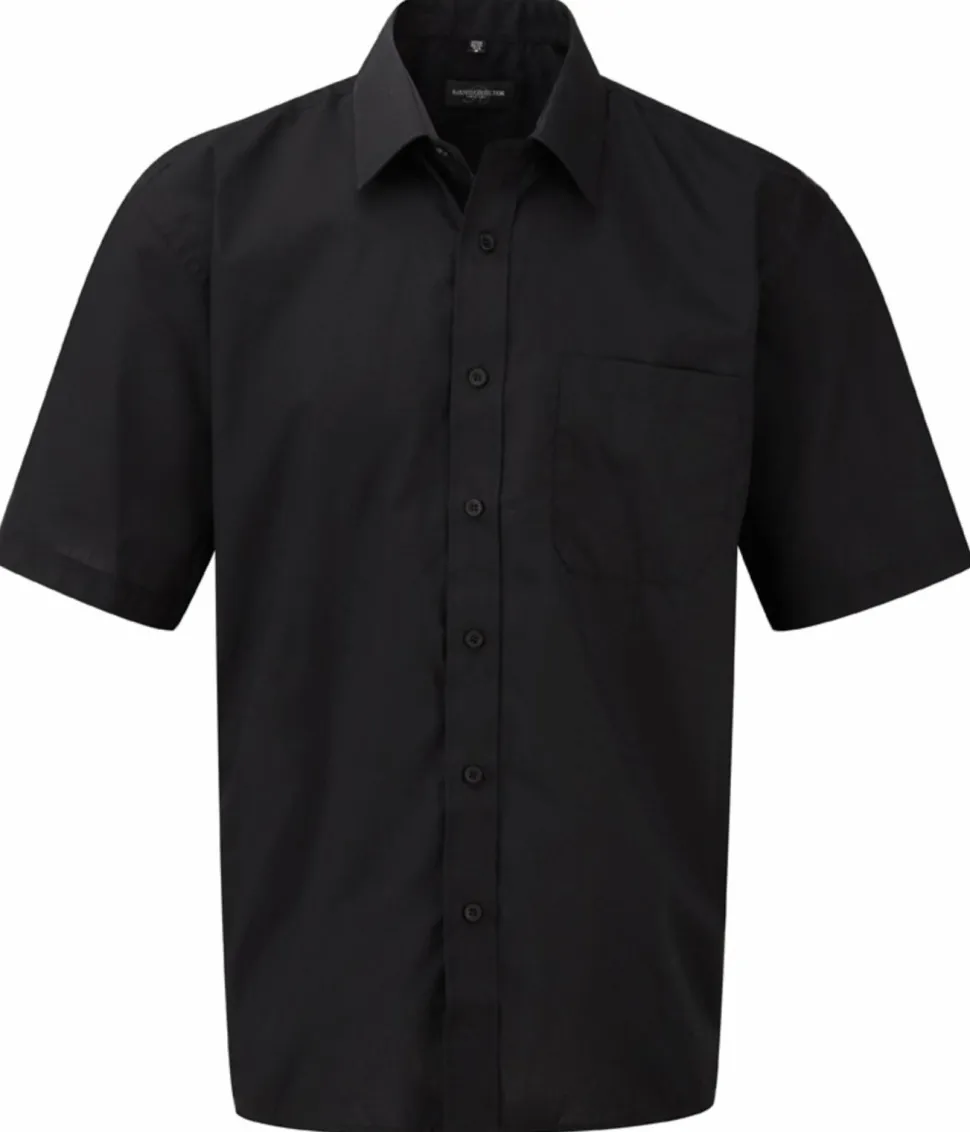 Russell Europe 935M - Short Sleeve Poplin Shirt