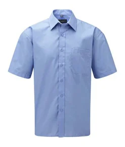 Russell Europe 935M - Short Sleeve Poplin Shirt
