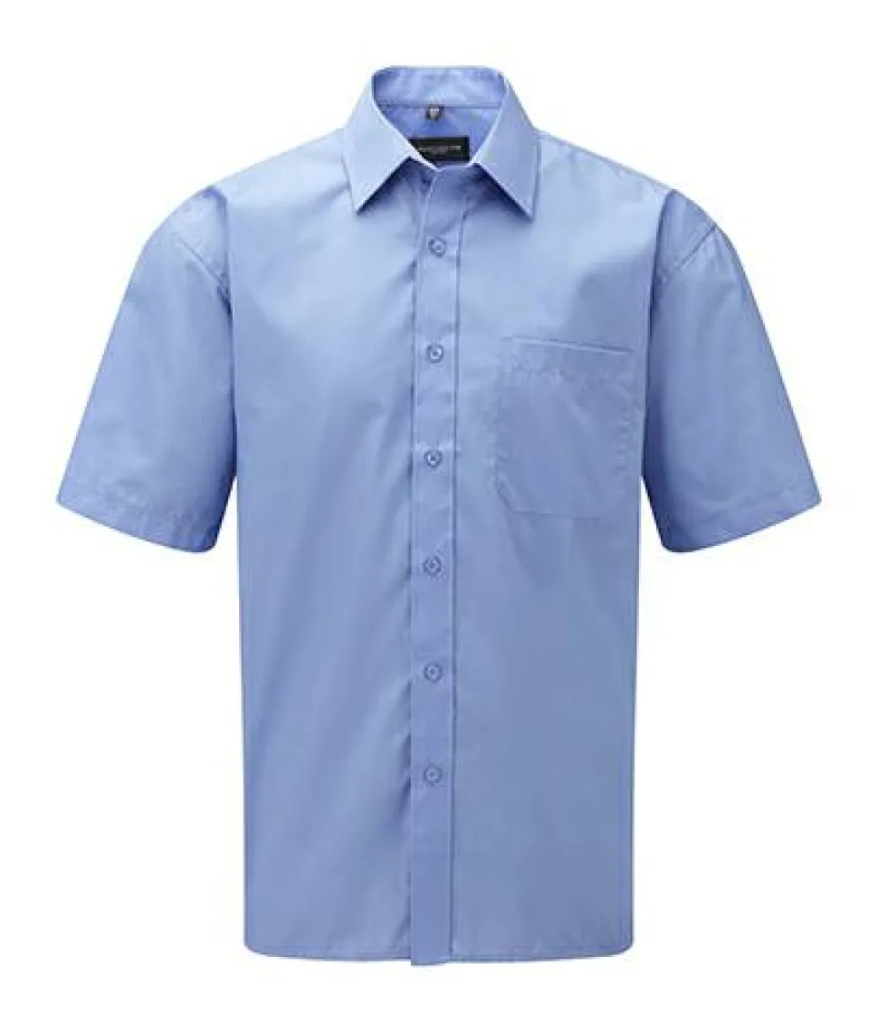 Russell Europe 935M - Short Sleeve Poplin Shirt