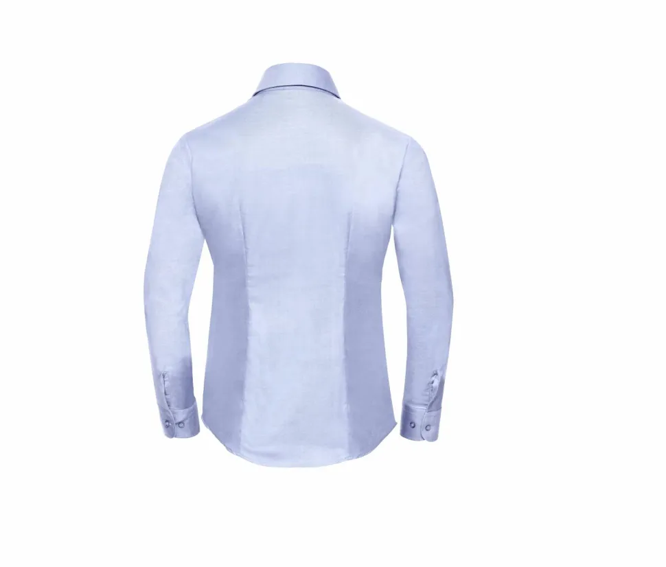 Russell Europe R-932F-0 - Blouse Élégante en Oxford à Manches Longues