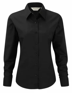Russell Europe R-932F-0 - Blouse Élégante en Oxford à Manches Longues