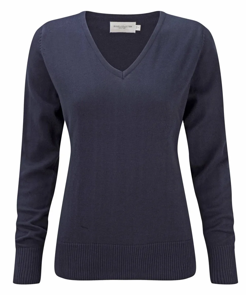 Russell Europe R-710F-0 - Ladies’ V-Neck Knitted Pullover