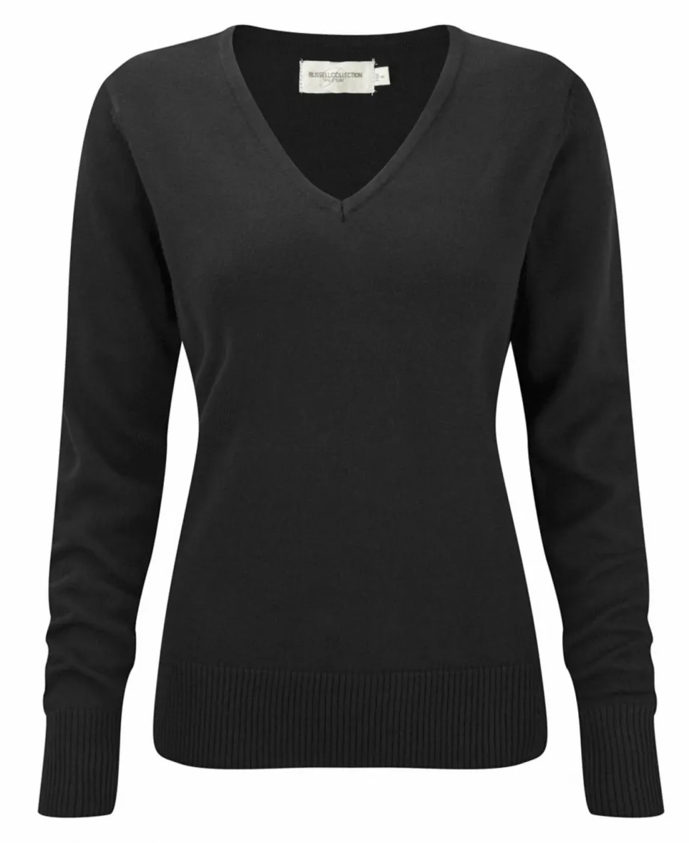 Russell Europe R-710F-0 - Ladies’ V-Neck Knitted Pullover