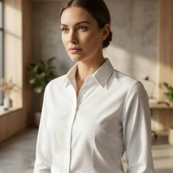 Russell Europe R-962F-0 - Ladies` LS Herringbone Shirt