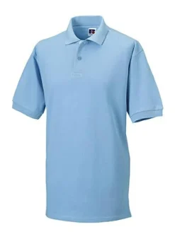 Russell Europe R-569M-0 - Polo Élégant en Coton Peigné avec Boutons